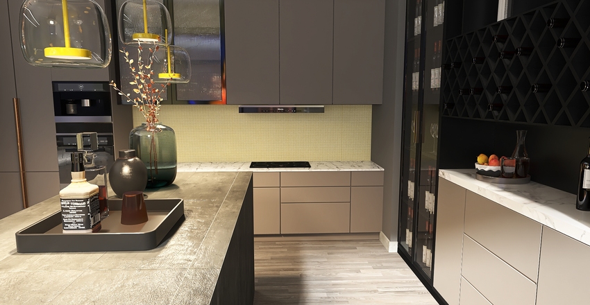 Pantone color of the year Interior Design Render