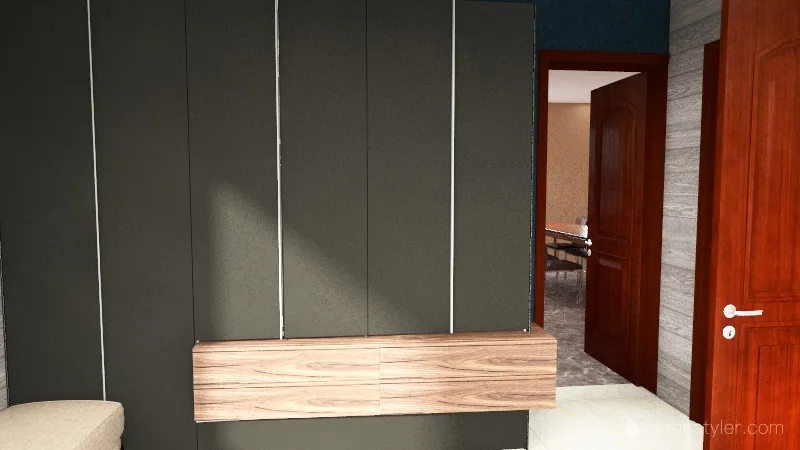Neutral Toned Apartment 3d design renderings