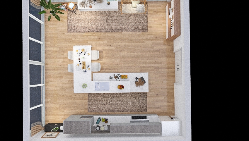 Apartment's kitchen 3d design picture 48.68