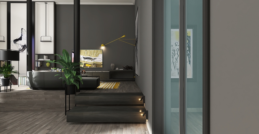Pantone color of the year Interior Design Render