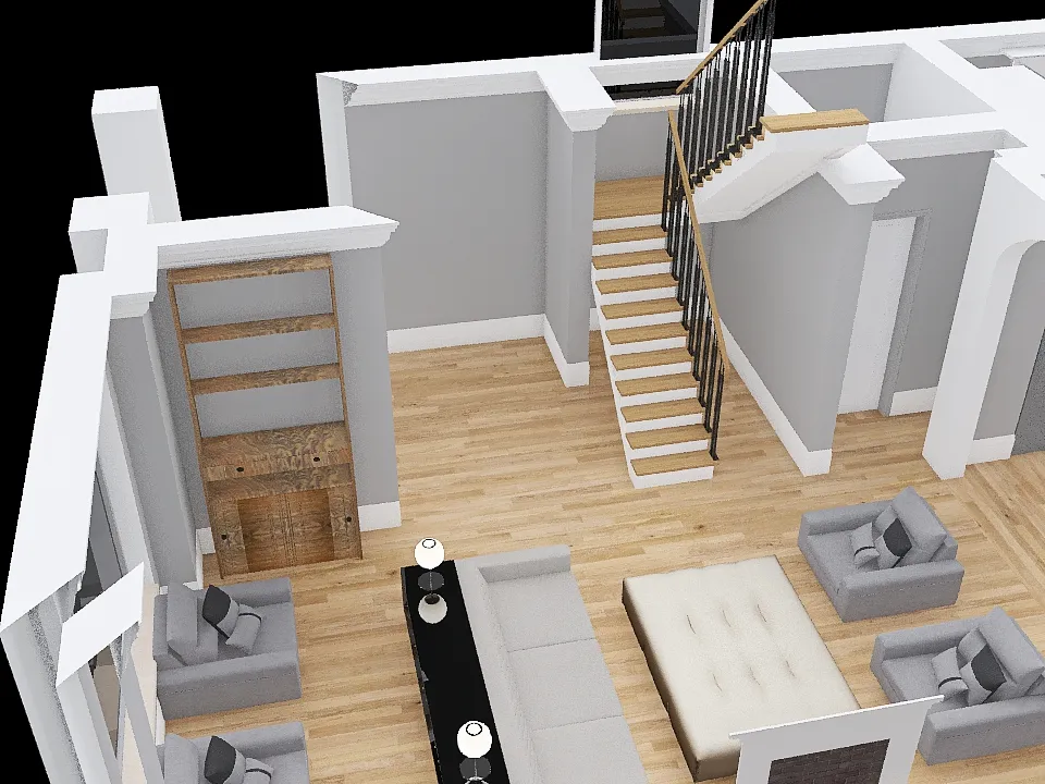 3728 main floor 3d design renderings