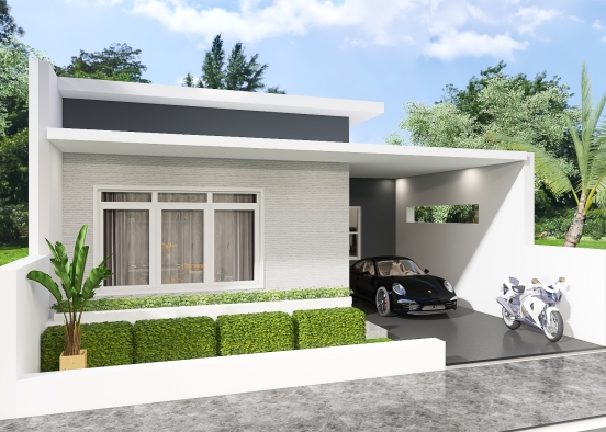 96 sqm house design Design Rendering