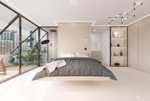 Dormitorio #Minimalista Design Rendering