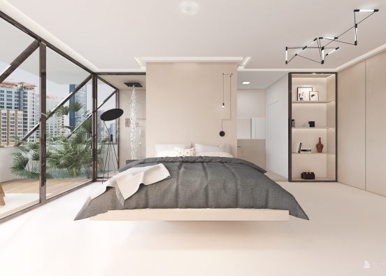 Dormitorio #Minimalista Design Rendering