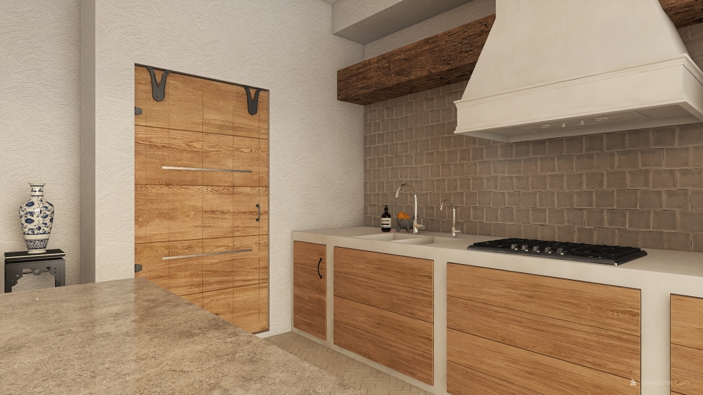 Rustic Mediterranean House 3d design renderings