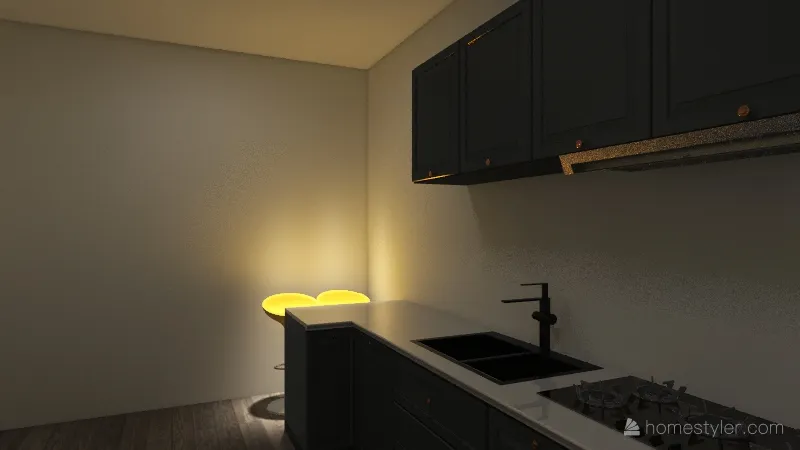Floorplan Kitchen 3d design renderings