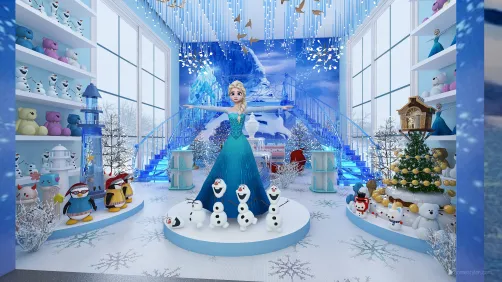 Frozen Theme Toy Shop Concept Design