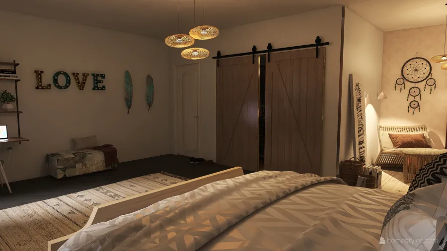 Kentucky Bedroom Fantasy 3d design renderings