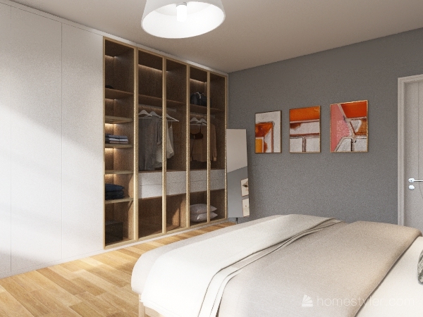 First Bedroom 3d design renderings