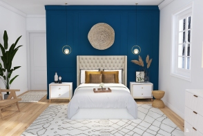 Casually Blue | Nancy's Bedroom Design Rendering