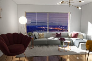 Mini living room  Design Rendering
