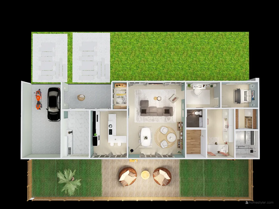 Casa na Serra Catarinense 3d design renderings
