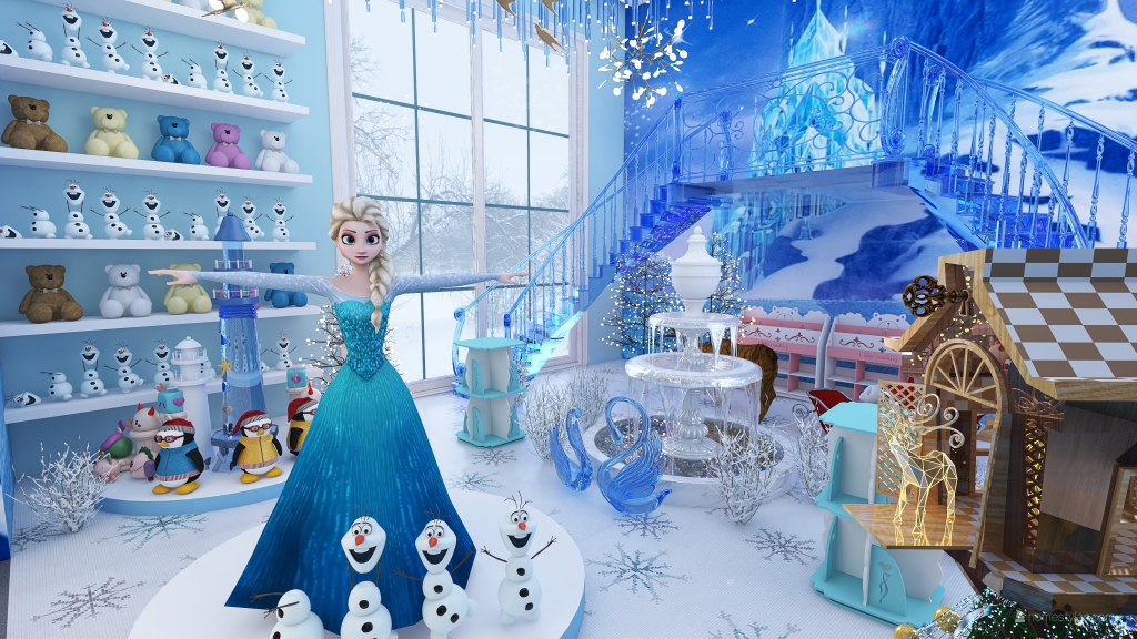 Frozen 3d design renderings