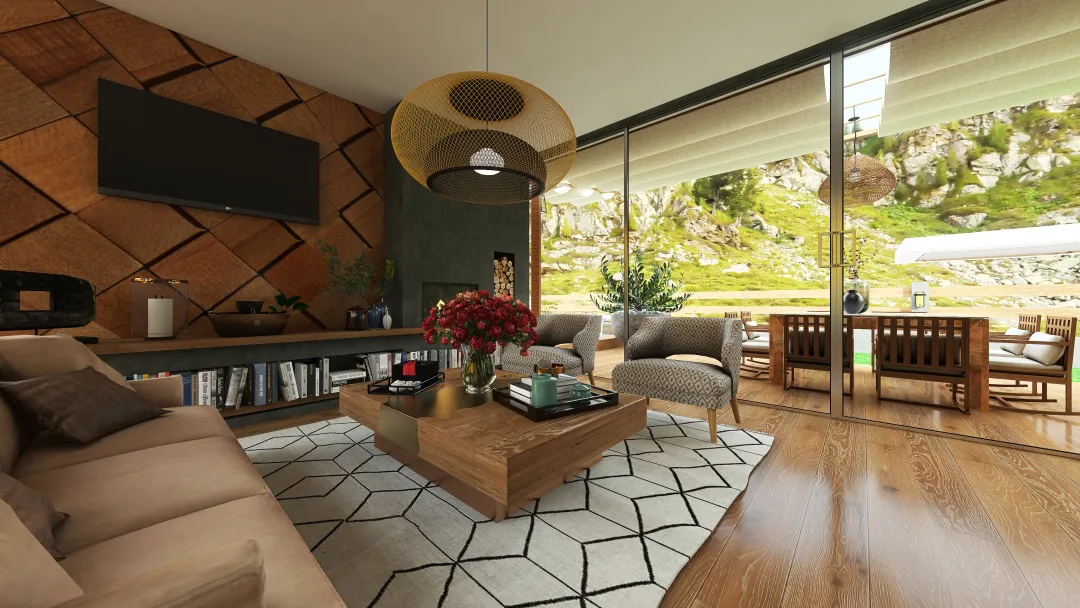 Eco-friendly house 3d design renderings