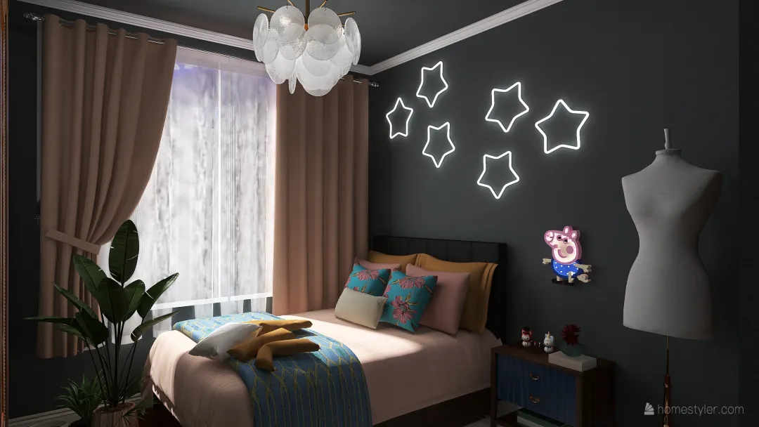 Redesigning a Room: Aarushi Rajesh 2A 3d design renderings