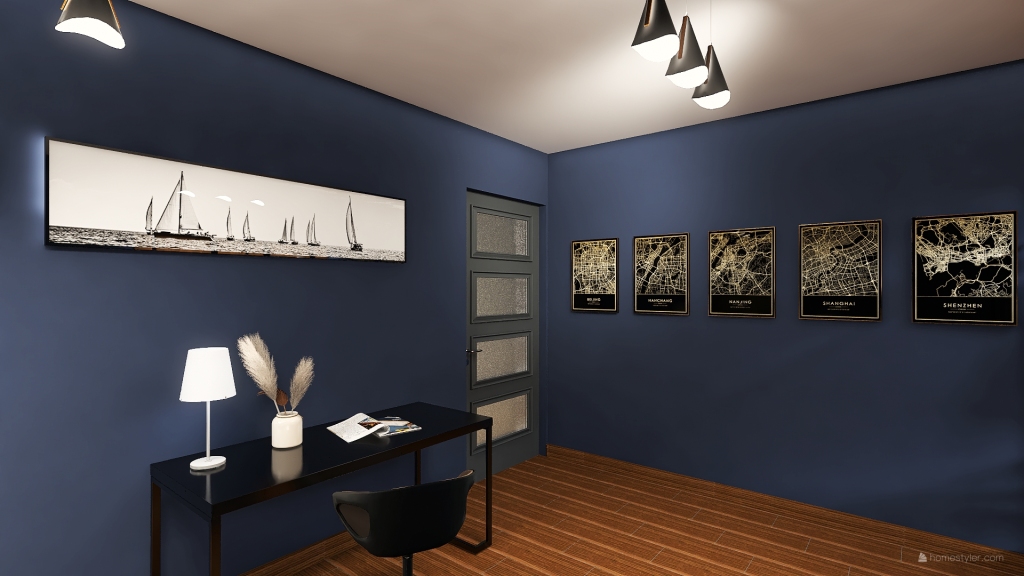 Pokój gościnny 3d design renderings