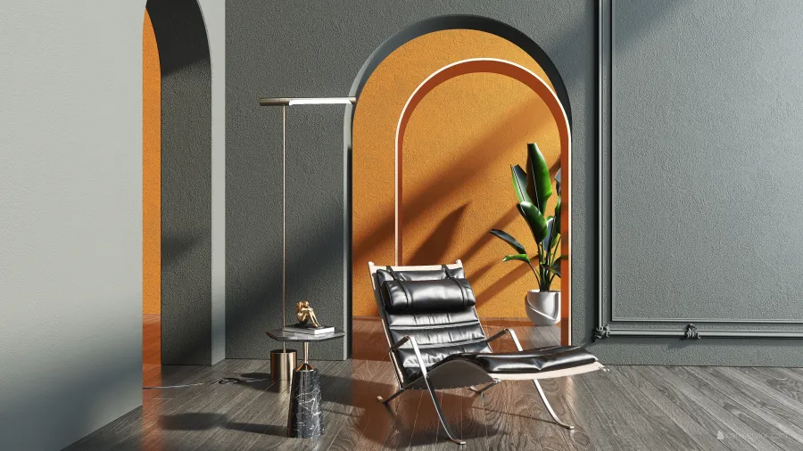 Modern Bauhaus Classic Chair Model Collection Black 3d design renderings