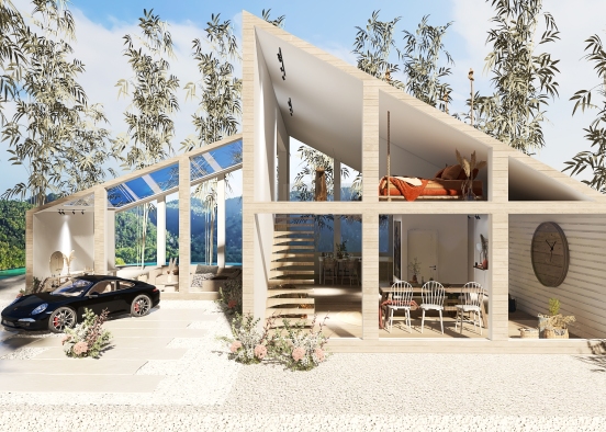 Rustic Bohemian SKYLIGHTS IN THE FOREST Design Rendering