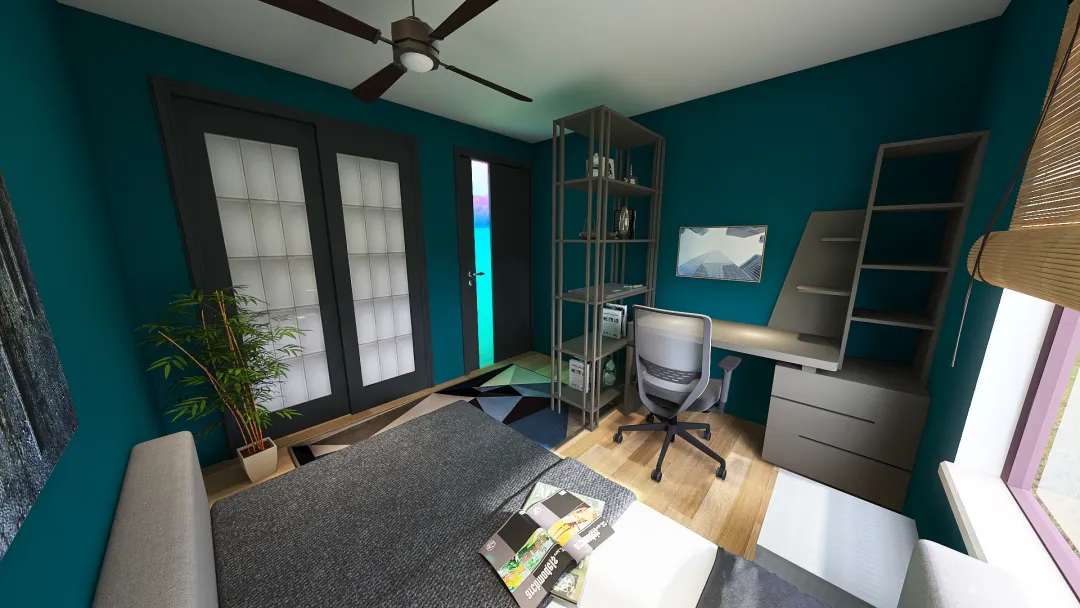 Bedroom Redesign 3d design renderings