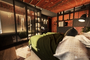 loft_bedroom Design Rendering