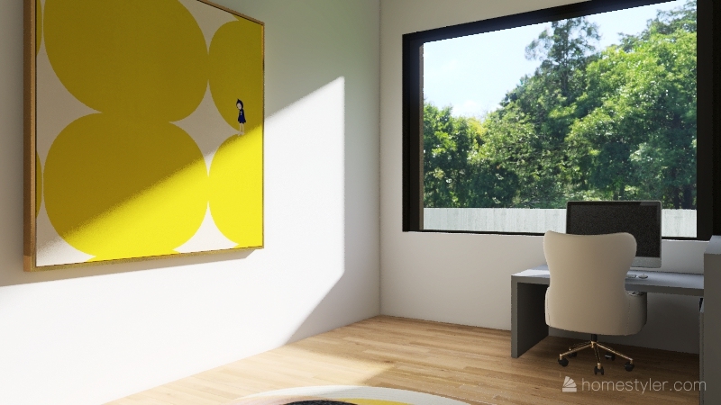 modern farm house Interior Design Render