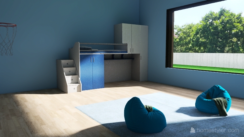 modern farm house Interior Design Render