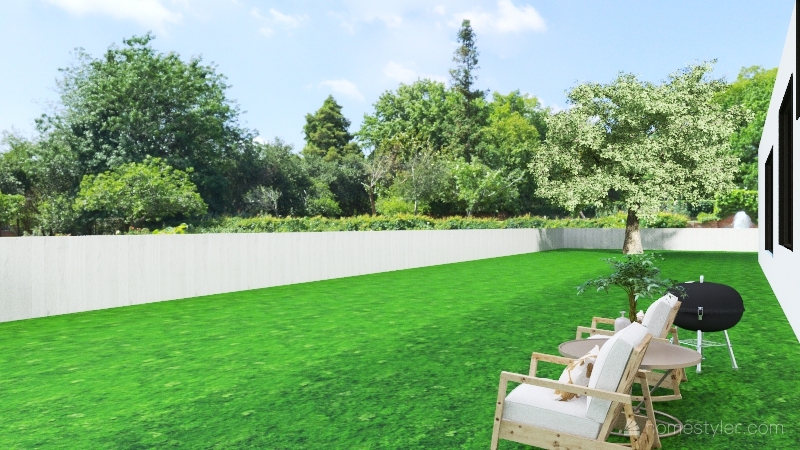 modern farm house Interior Design Render