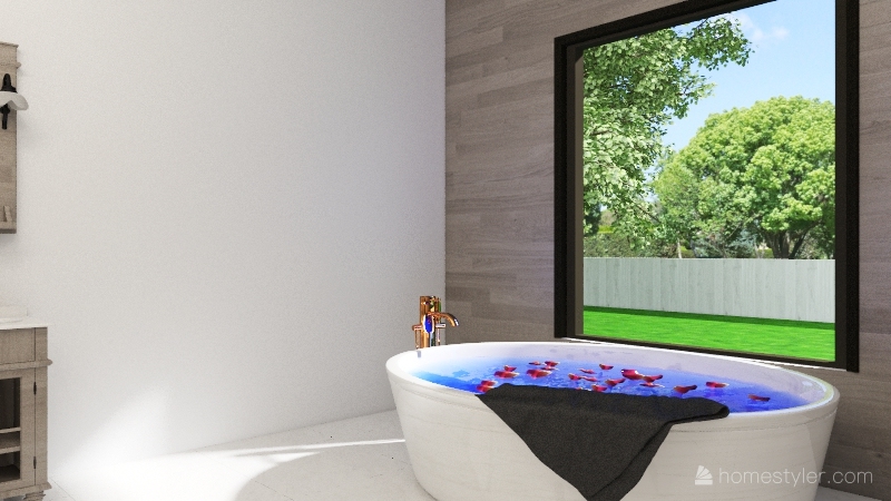 modern farm house Interior Design Render