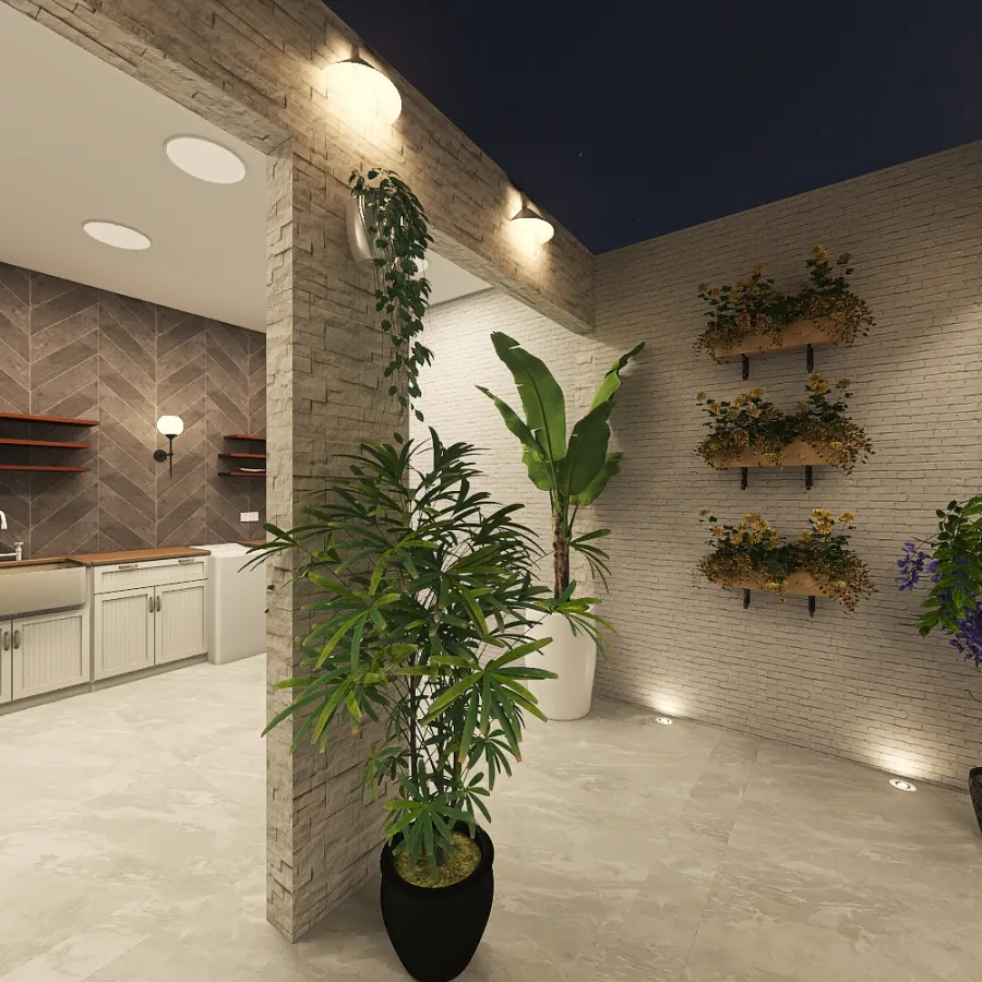 Jardim Interno 3d design renderings