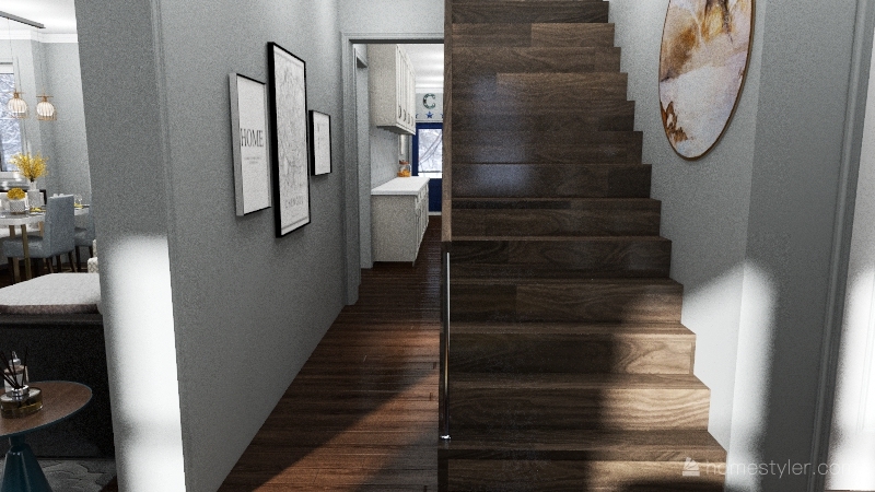 Stairwell/Office 3d design renderings