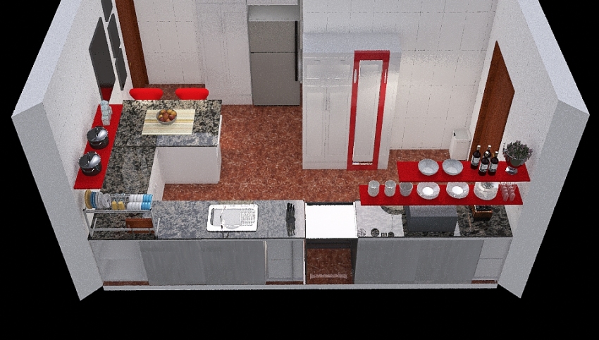 Cozinha 3d design picture 80.45