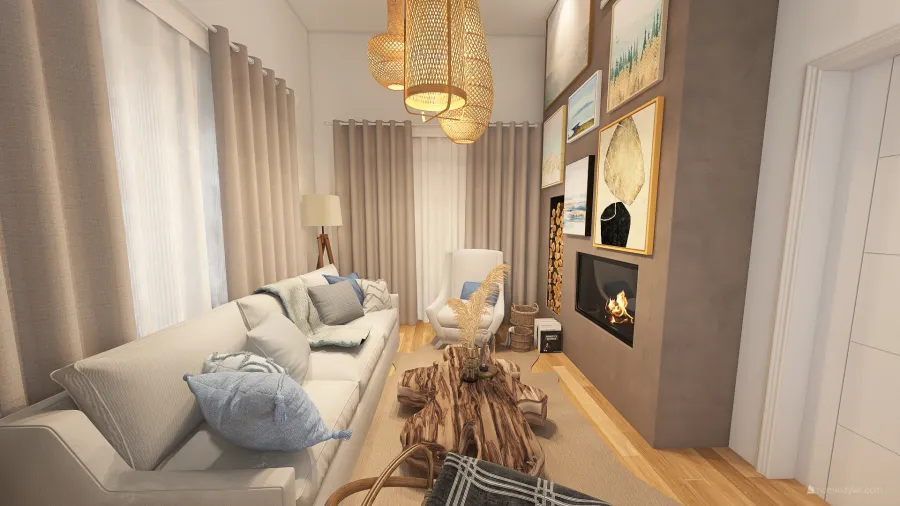 Dom w górach 3d design renderings