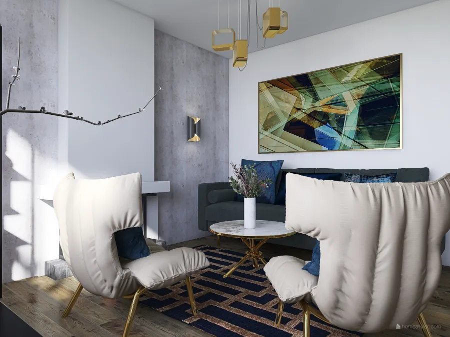 Modern apartment in London 3d design renderings