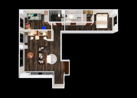 82 m2 Design Rendering