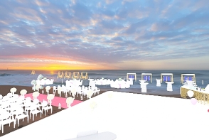 beach wedding Design Rendering