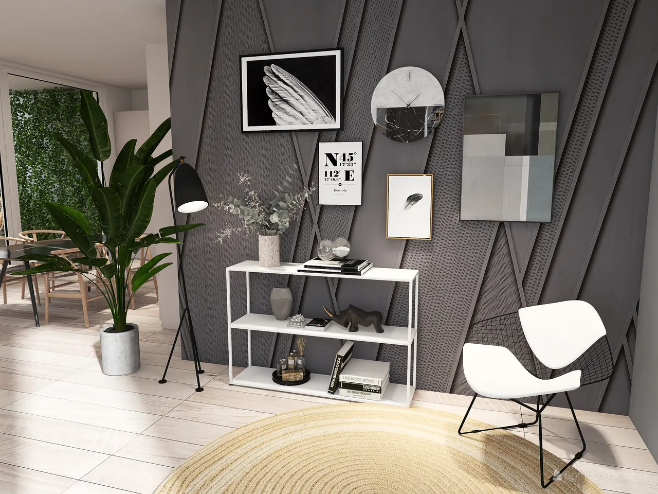 APPARTAMENTO moderno 3d design renderings