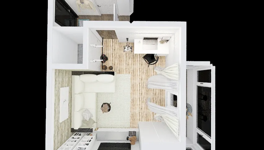 Small living for young man. Krasnoyarsk. Russia. 3d design picture 24.58