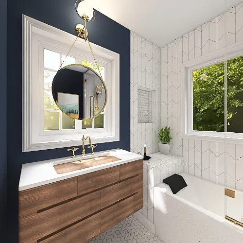 Jo's Bathroom 3d design renderings
