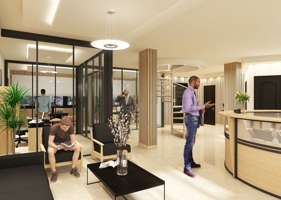 Bauhaus Company Offices Design Rendering