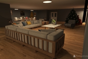Christmas/dream house at night Design Rendering