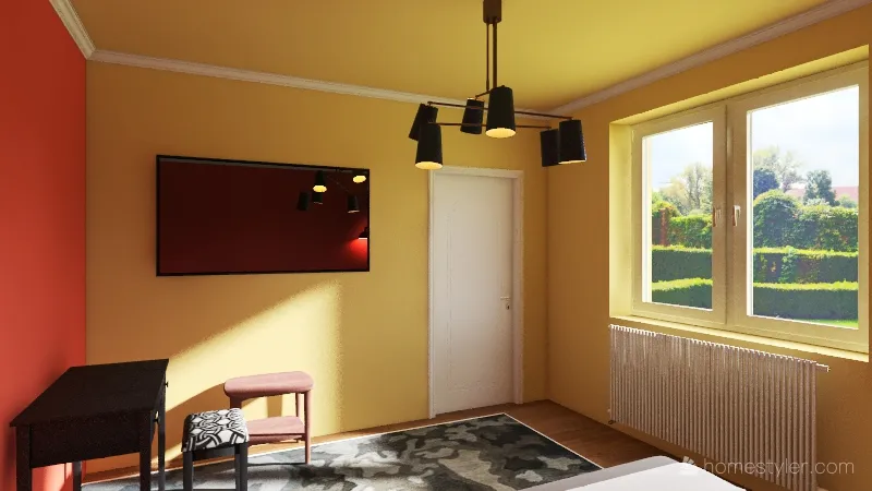 Hálószoba 3d design renderings