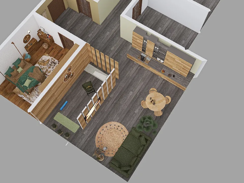 Eco House Ukr  -option 2 3d design renderings