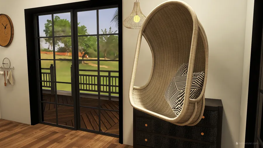 wooden apartment 3d design renderings