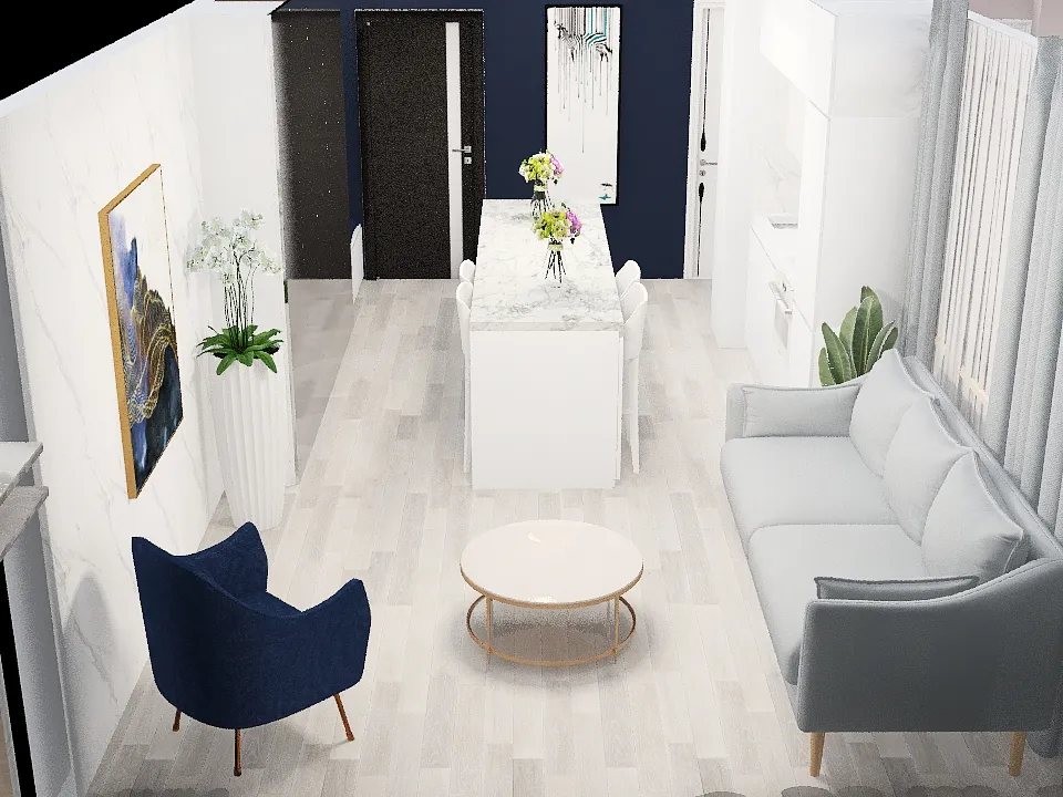 Mieszkanie - końcowy projekt 3d design renderings
