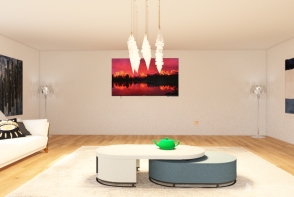 client living room Design Rendering