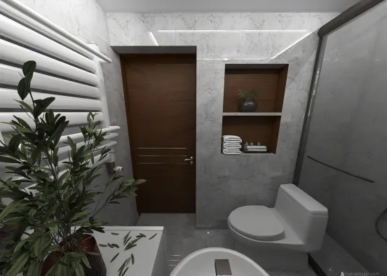 łazienka w mieszkaniu Design Rendering
