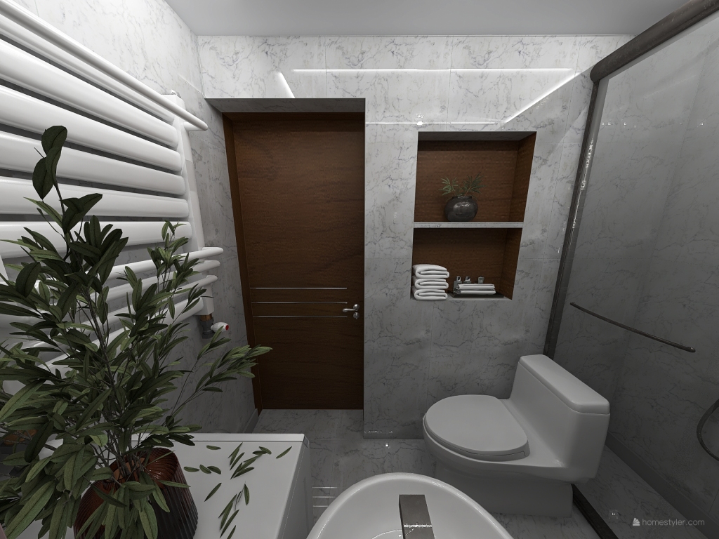 łazienka w mieszkaniu 3d design renderings
