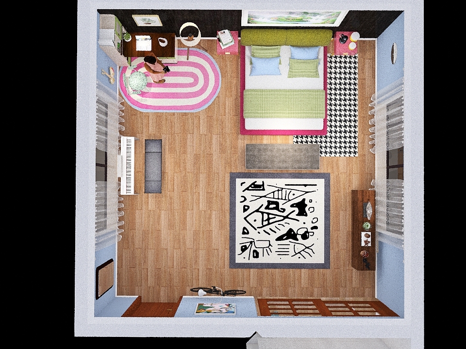 Copy of 20x20 room 3d design renderings