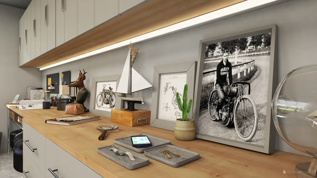 Bauhaus Contemporary Villa Alina Beige Grey EarthyTones 3d design renderings