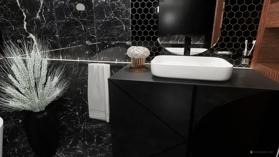 Black and Grey 3d design renderings